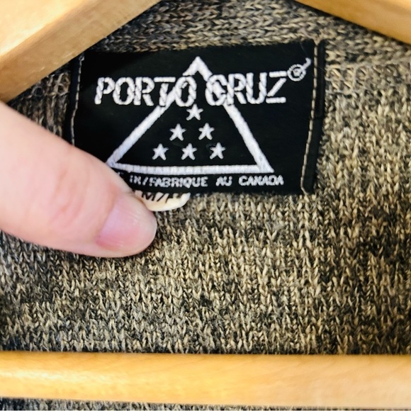 Vintage 80s Porto Cruz cottage grandpa cardigan - Picture 5 of 7